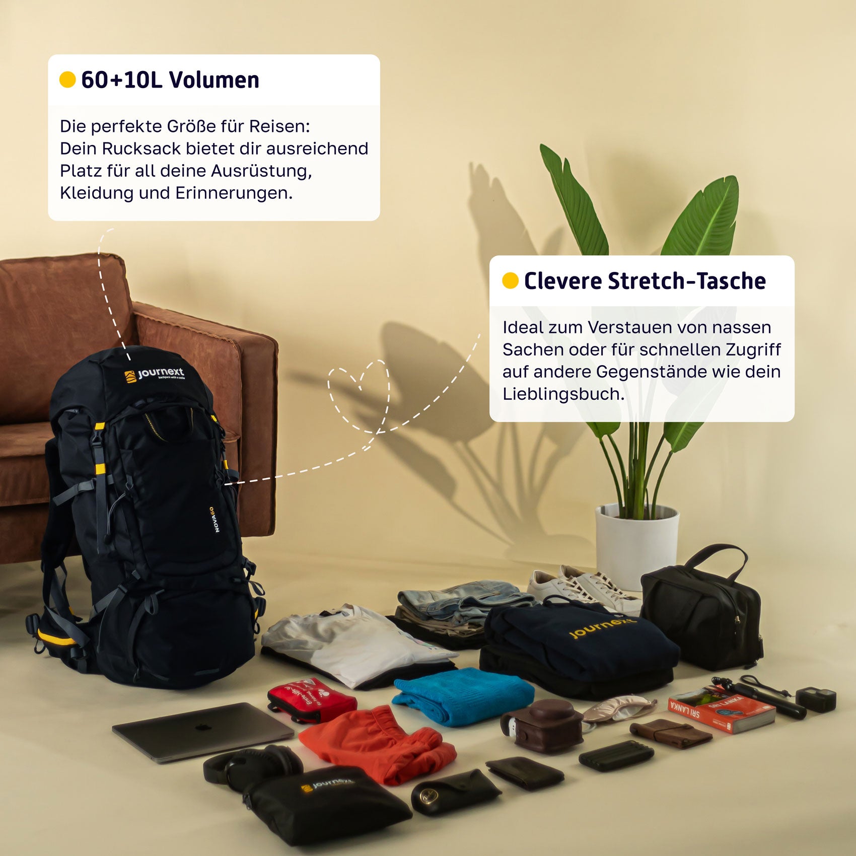 Backpacking Rucksack: Nova 60, Dein Reise-Begleiter
