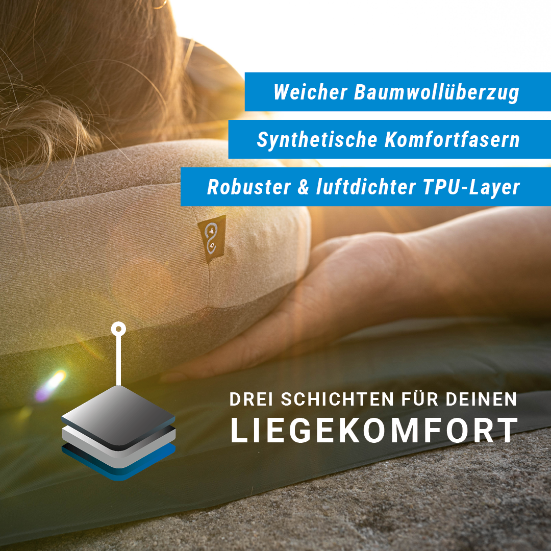 Aufblasbares Camping & Reisekissen